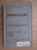 I. Gavanescul - Psihologie (1935)