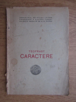 I. Savulescu - Teofrast. Caractere (1932)