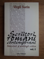 Anticariat: Virgil Sorin - Scriitori romani contemporani (volumul 1)