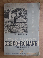 Anticariat: D. Russo - Studii istorice greco-romane, opere postume (1939, volumul 2)
