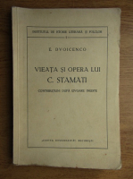 E. Dvoicenco - Viata si opera lui C. Stamati (1933)