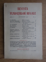 Revista Fundatiilor Regale, Anul V, nr. 10, 1938