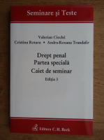 Valerian Cioclei, Cristina Rotaru - Drept penal. Partea dpeciala. Caiet de seminar