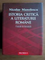Anticariat: Nicolae Manolescu - Istoria critica a literaturii romane