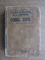 M. A. Dumitrescu - Codul civil (1907)