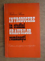 Valeriu Rusu - Introducere in studiul graiurilor romanesti