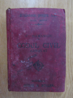 Constantin Hamangiu - Codul civil roman (1897)