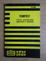 Tempest. Typical examination questions and answers