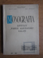 Gh. V. Chiricuta - Monografia liceului Vasile Alecsandri, Galati