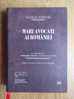 Vasile Nistor - Mari avocati ai Romaniei