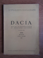 Constantin Daicoviciu - Dacia. Revue d'archeologie et d'histoire ancienne (volumul 31, 1987)