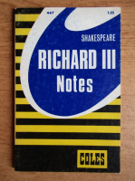 W. Knowland - Shakespeare, Richard III, notes