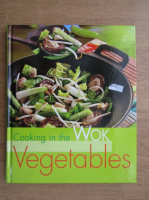 Cooking in wok, vegetables