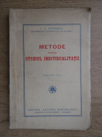 I. C. Petrescu - Metode pentru studiul individualiitatii (1938)
