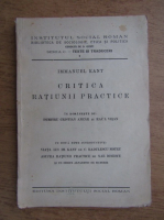 Immanuel Kant - Critica ratiunii practice (1934)