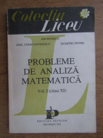 Ion Petrica, Emil Constantinescu - Probleme de analiza matematica (volumul 1, clasa XI)
