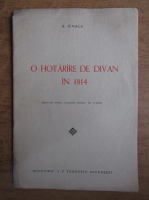 A. Semaca - O hotarare de divan in 1814 (1941)
