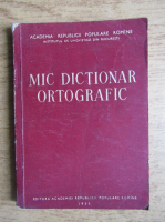 Mic dictionar ortografic