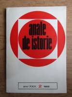 Anticariat: Revista Anale de istorie, anul XXIX, nr. 2, 1983