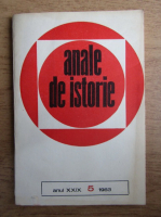 Anticariat: Revista Anale de istorie, anul XXIX, nr. 5, 1983