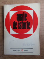 Anticariat: Revista Anale de istorie, anul XXVI, nr. 5, 1980