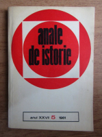 Anticariat: Revista Anale de istorie, anul XXVII, nr. 5, 1981