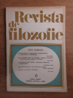 Revista de filozofie, nr. 6, 1981