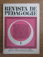 Revista de pedagogie, nr. 1, 1981