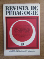Revista de pedagogie, nr. 10, 1981