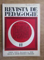 Revista de pedagogie, nr. 12, 1978