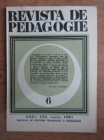 Revista de pedagogie, nr. 6, 1981