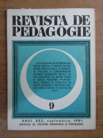 Revista de pedagogie, nr. 9, 1981