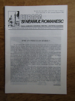 Revista Europa si nemul romanesc, anul XX, nr. 223, ianuarie 1991