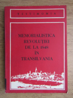 Memorialistica Revolutiei de la 1848 in Transilvania