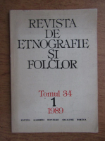 Revista de etnografie si folclor, tomul 34, nr. 1, 1989