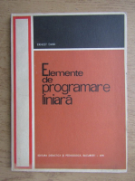 Ernest Dani - Elemente de programare liniara