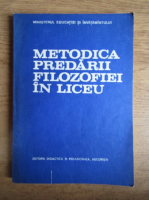 Metodica predarii filozofiei in liceu