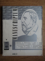Revista Manuscriptum, nr. 4, anul II, 1971