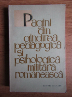 Pagini din gandirea pedagogica si psihologica militara romaneasca