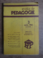 Revista de pedagogie, nr. 3, martie 1983
