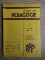 Revista de pedagogie, nr. 7, iulie 1982