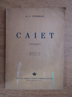 Al. O. Teodoreanu - Caiet (1943)