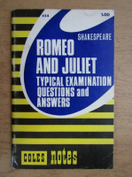 Romeo and Juliet. Typical examination, questions and answers