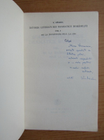 V. Mindra - Istoria literaturii dramatice romanesti. De la inceputuri pana la 1890 (volumul 1, cu autograful autorului)