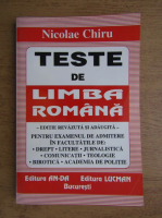 Nicolae Chiru - Teste de limba romana