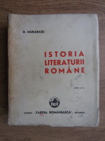 D. Murarasu - Istoria literaturii romane (editia a II-a, 1941)