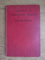 G. Brackenbury - Studies in english idiom (1960)