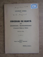 Gheorghe Cernea - Obiceiuri de nunta din judetul Hunedoara (1939)