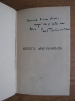 Ionel Teodoreanu - Secretul Anei Florentin (1937, cu autograful autorului)