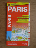 Paris, plan de ville avec index des rues